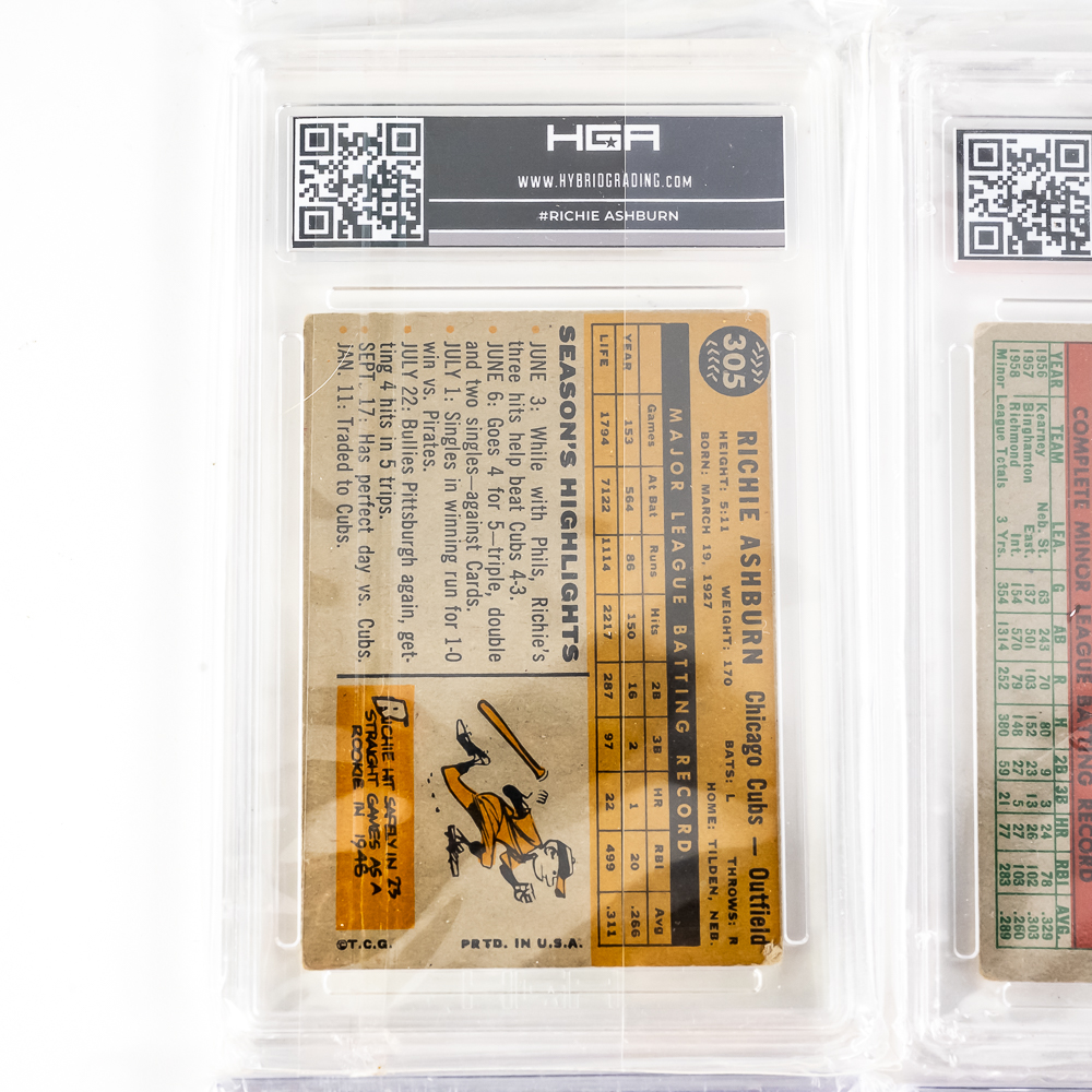 60 Topps Richie Ashburn 71 Topps Munson SGC 2 More