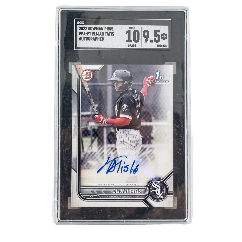 (34)Chicago White Sox MLB Cards Tatis Auto RC SGC+