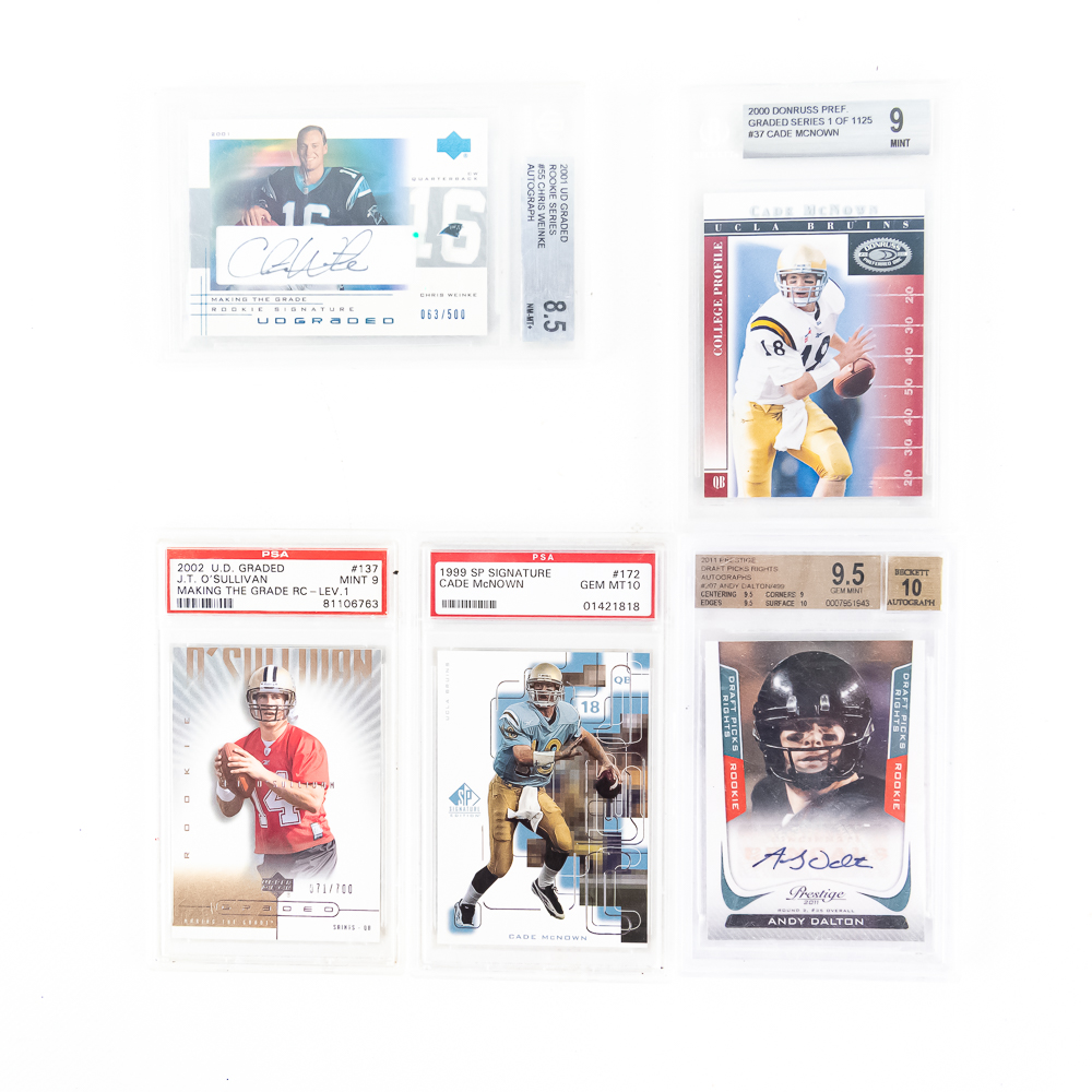 2011 Andy Dalton /499 AUTO RC BK 9.5 Weinke AUTO +