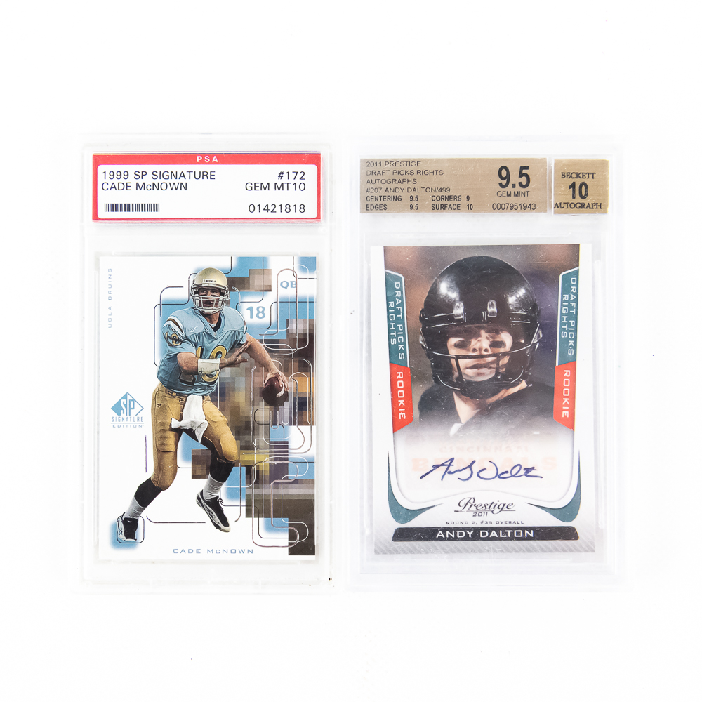 2011 Andy Dalton /499 AUTO RC BK 9.5 Weinke AUTO +