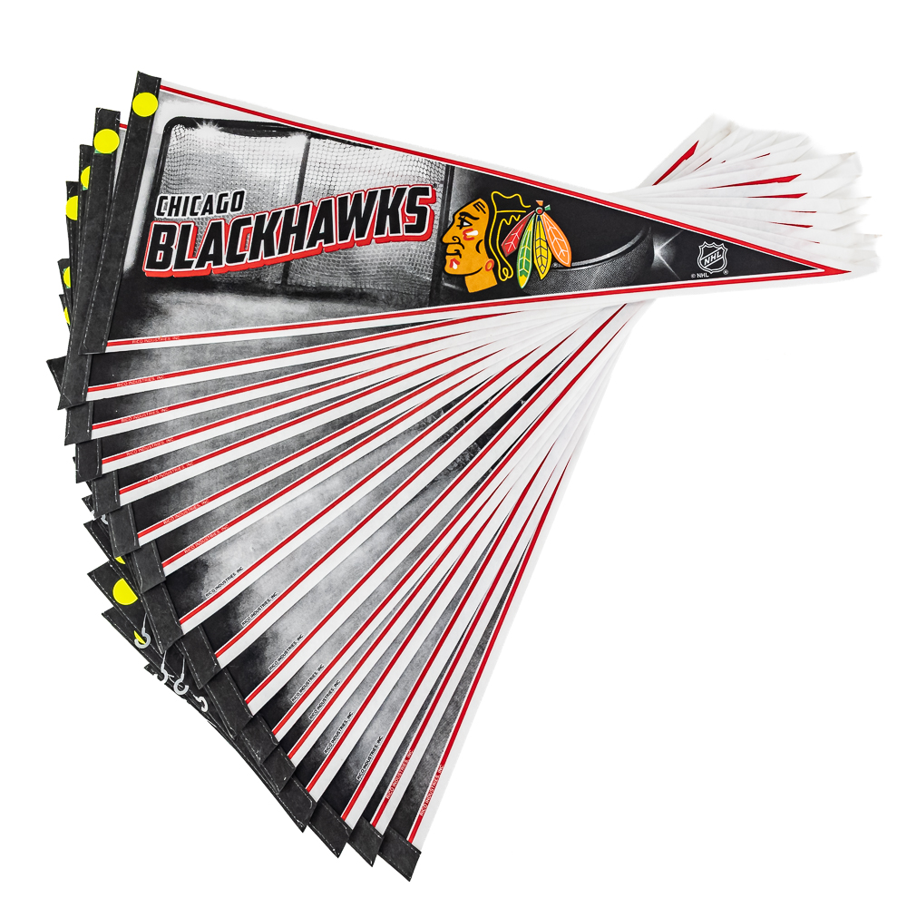 (49) NWT NHL Licensed Chicago Blackhawks Pennants