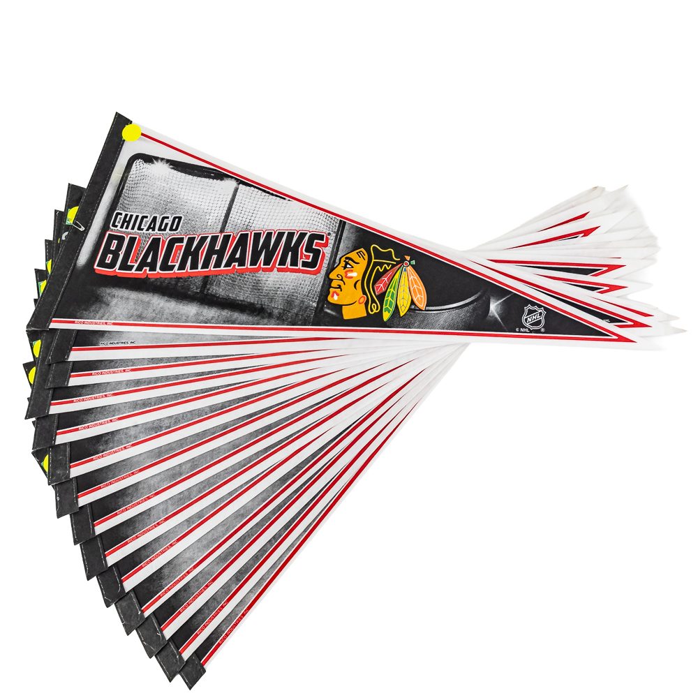 (49) NWT NHL Licensed Chicago Blackhawks Pennants
