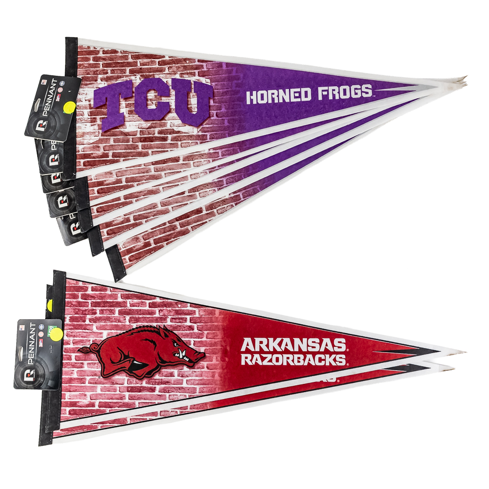 Collection of 50 NCAA Licensed Collegiate Pennants