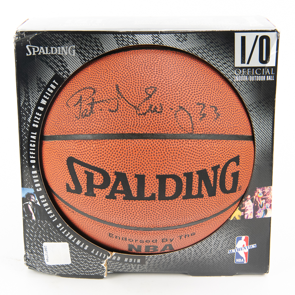 NY Knicks Patrick Ewing Autographed NBA Basketball