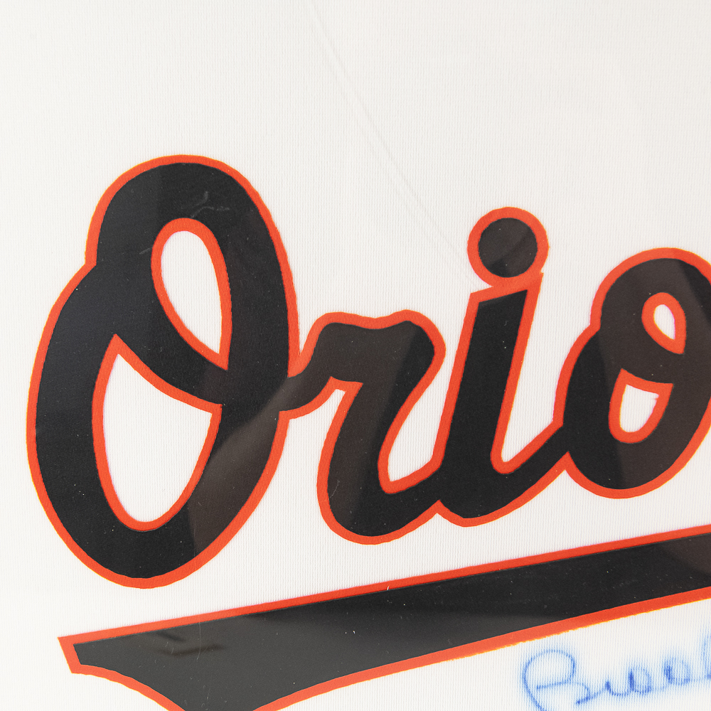 Brooks Robinson Autographed Framed Mini Jersey COA
