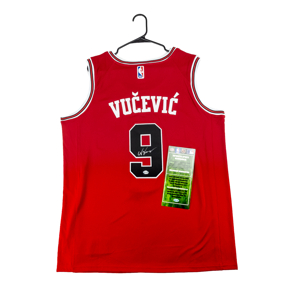 Nikola Vucevic Autographed Bulls Nike Jersey w COA