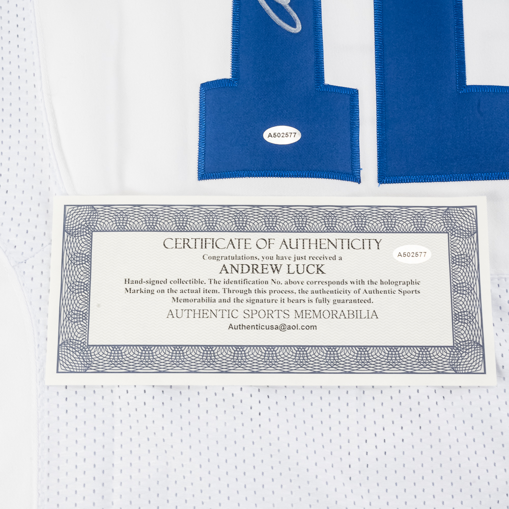 Andrew Luck Autographed IND. Colts Jersey w COA