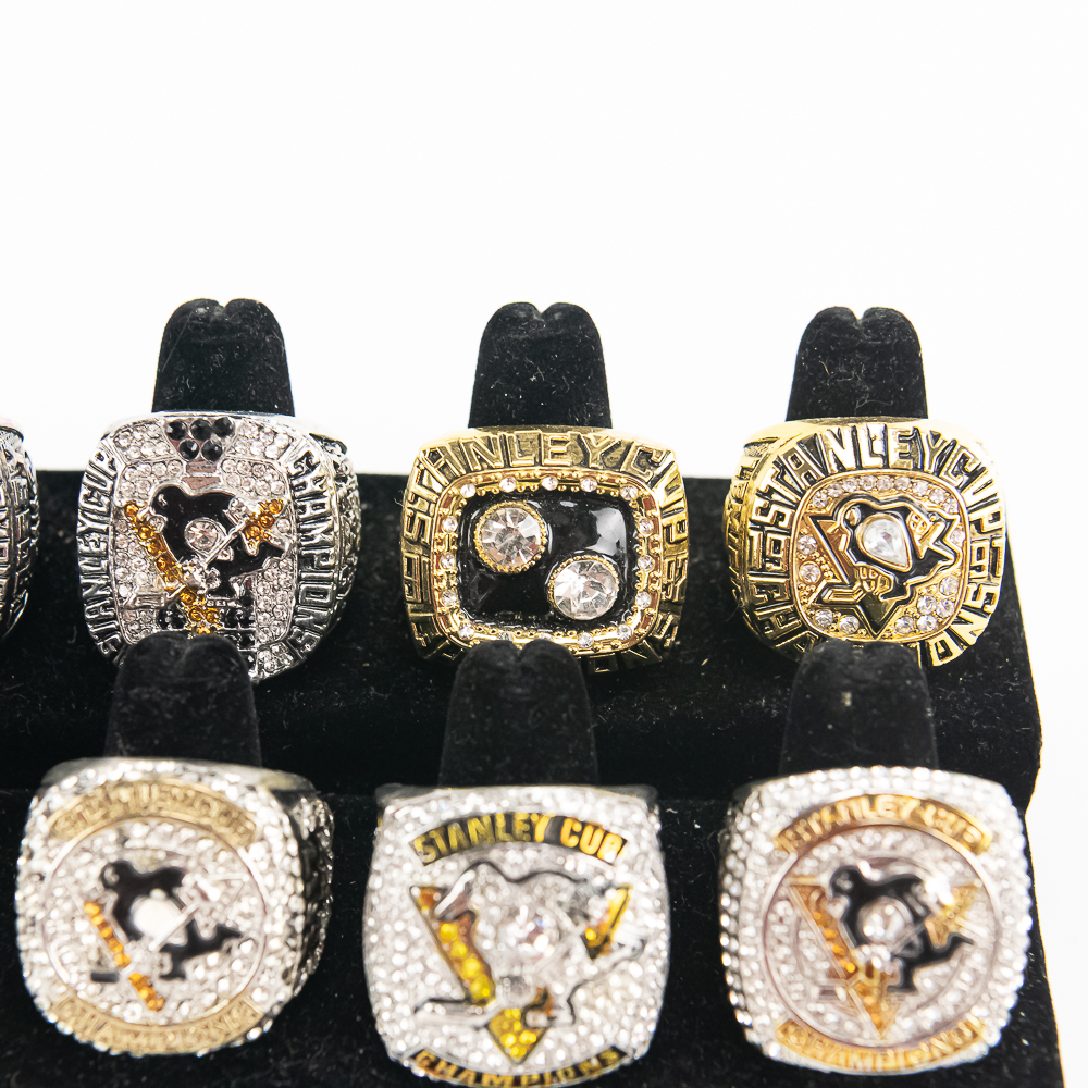 (12) Bruins & Penguins NHL Championship Rings
