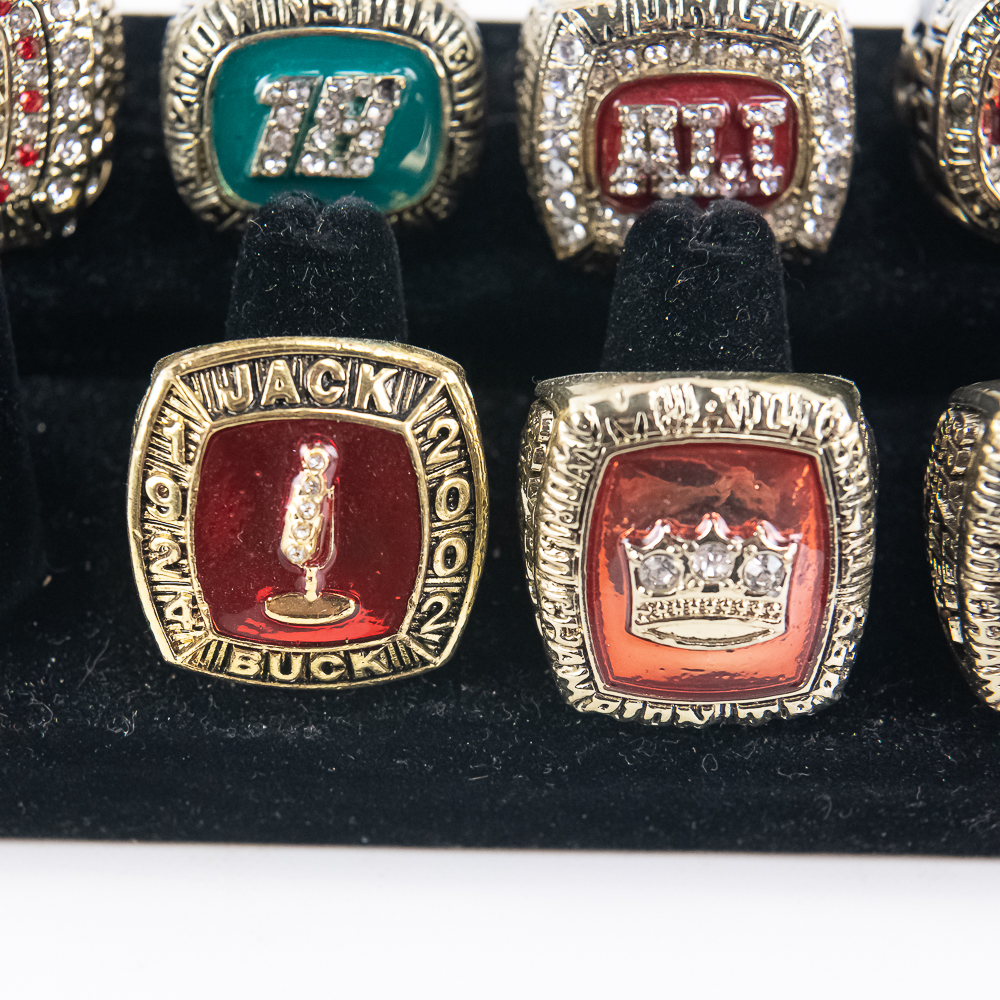 (10)Assorted NASCAR WWE & Ali Championship Rings