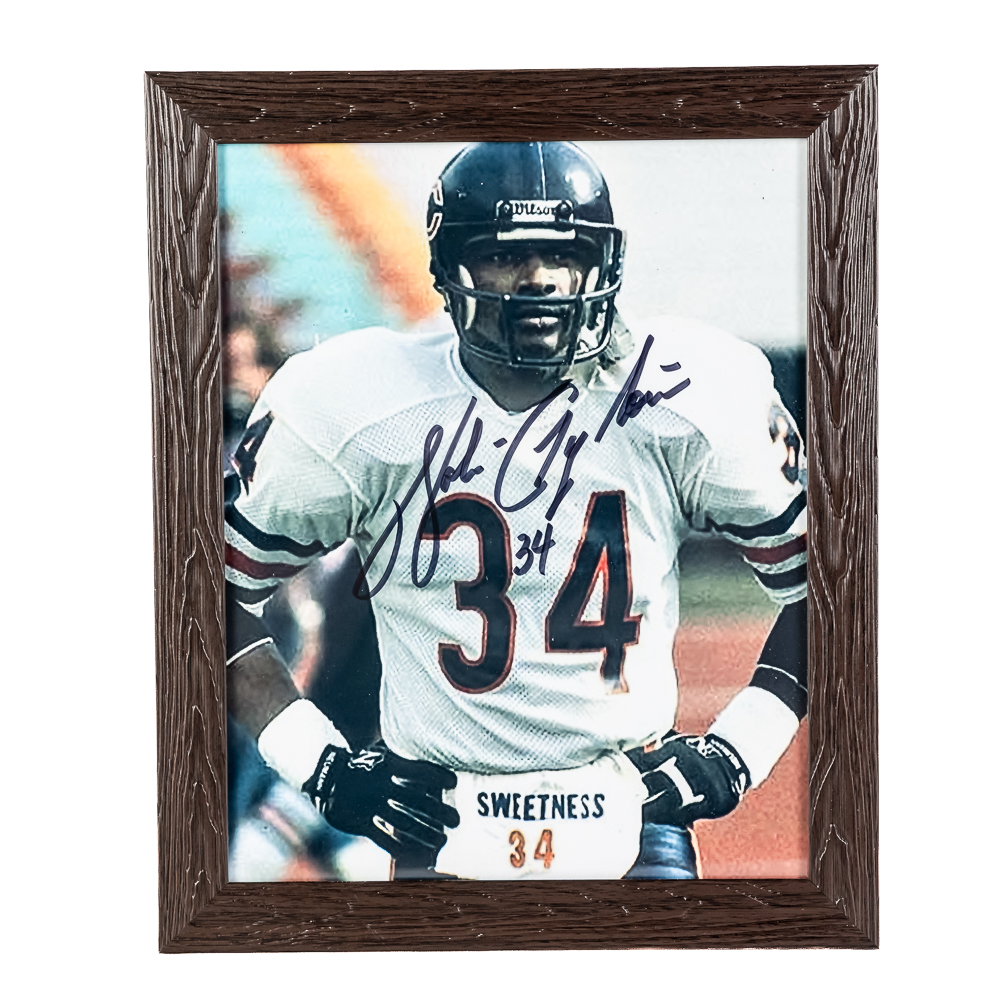 Walter Payton Signed Framed Photo w COA