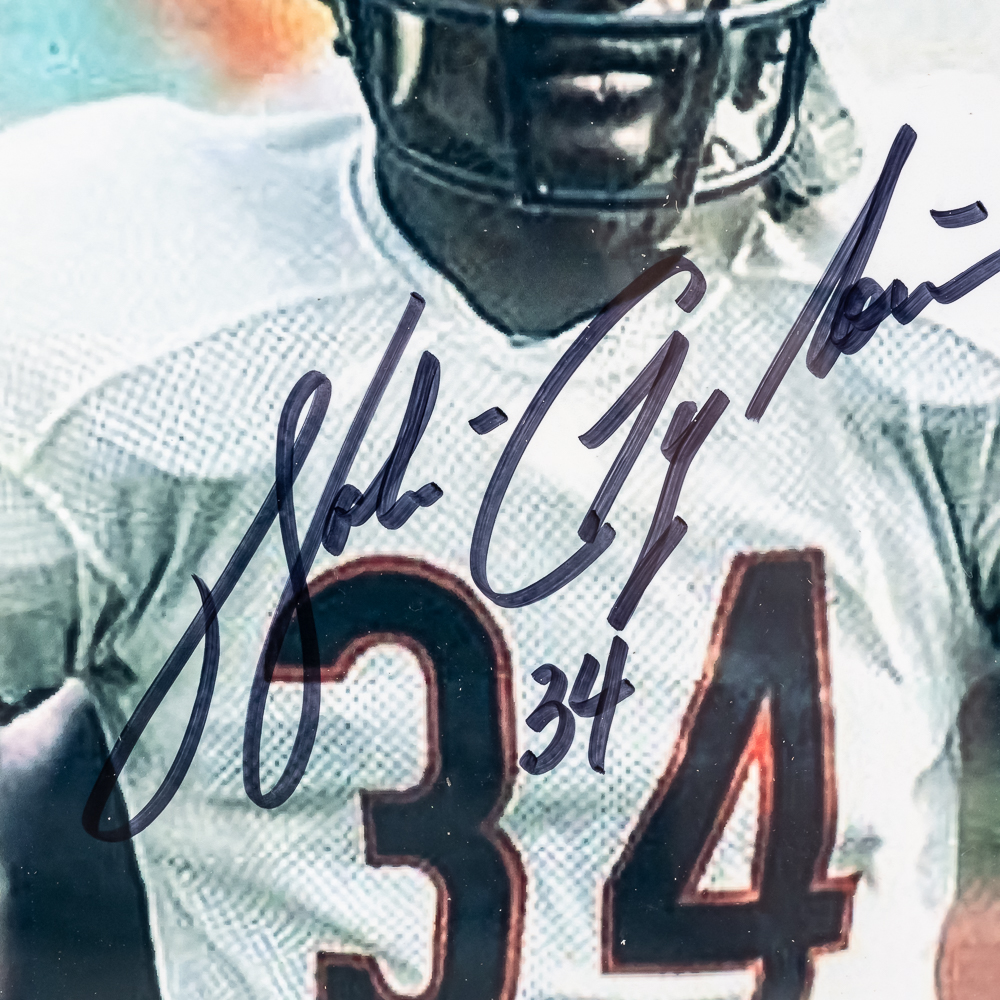 Walter Payton Signed Framed Photo w COA