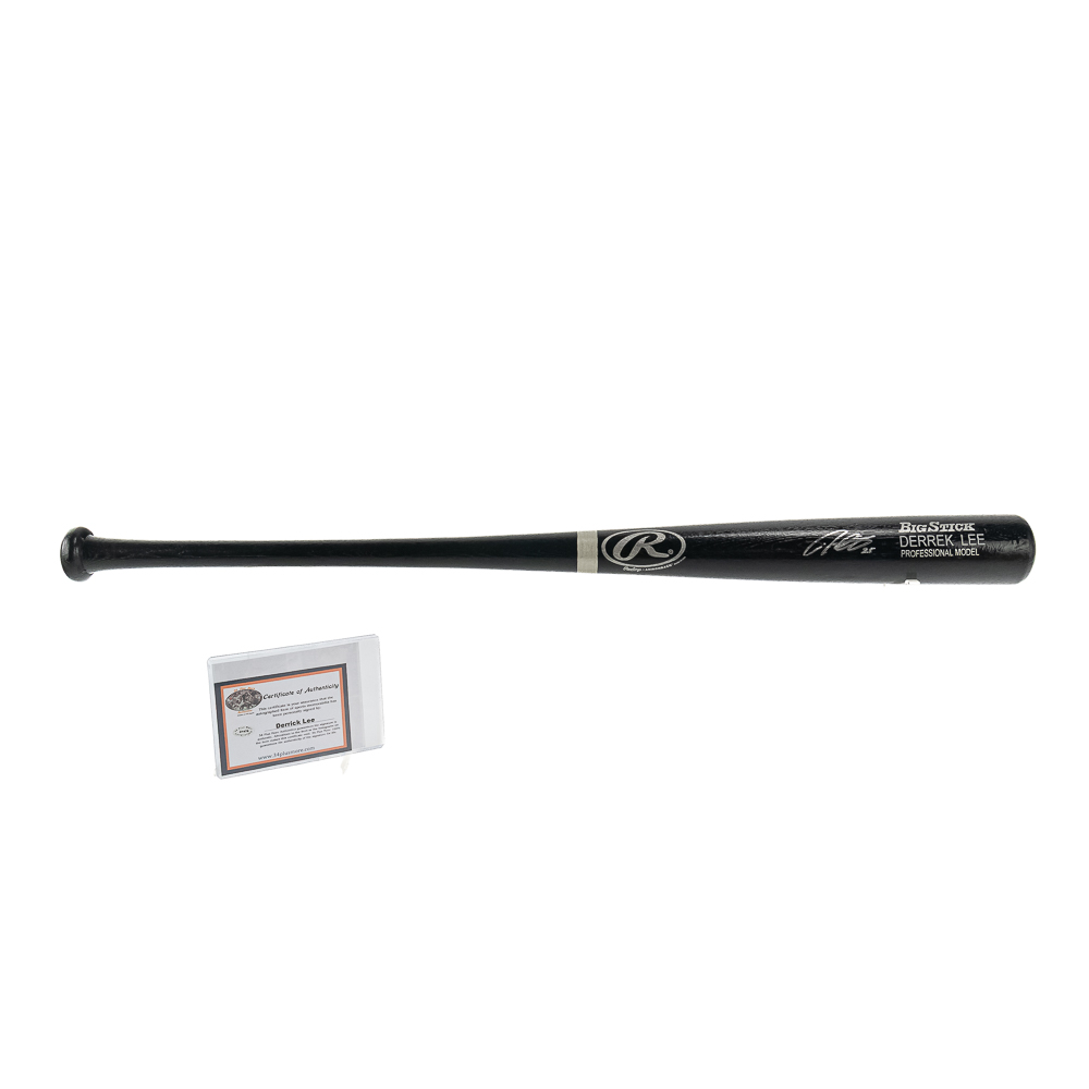 Derrek Lee Autographed Rawlings Baseball Bat w COA