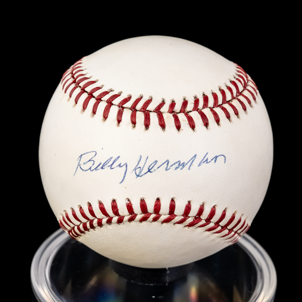 Billy Herman & Carmen Fanzone Signed Baseballs
