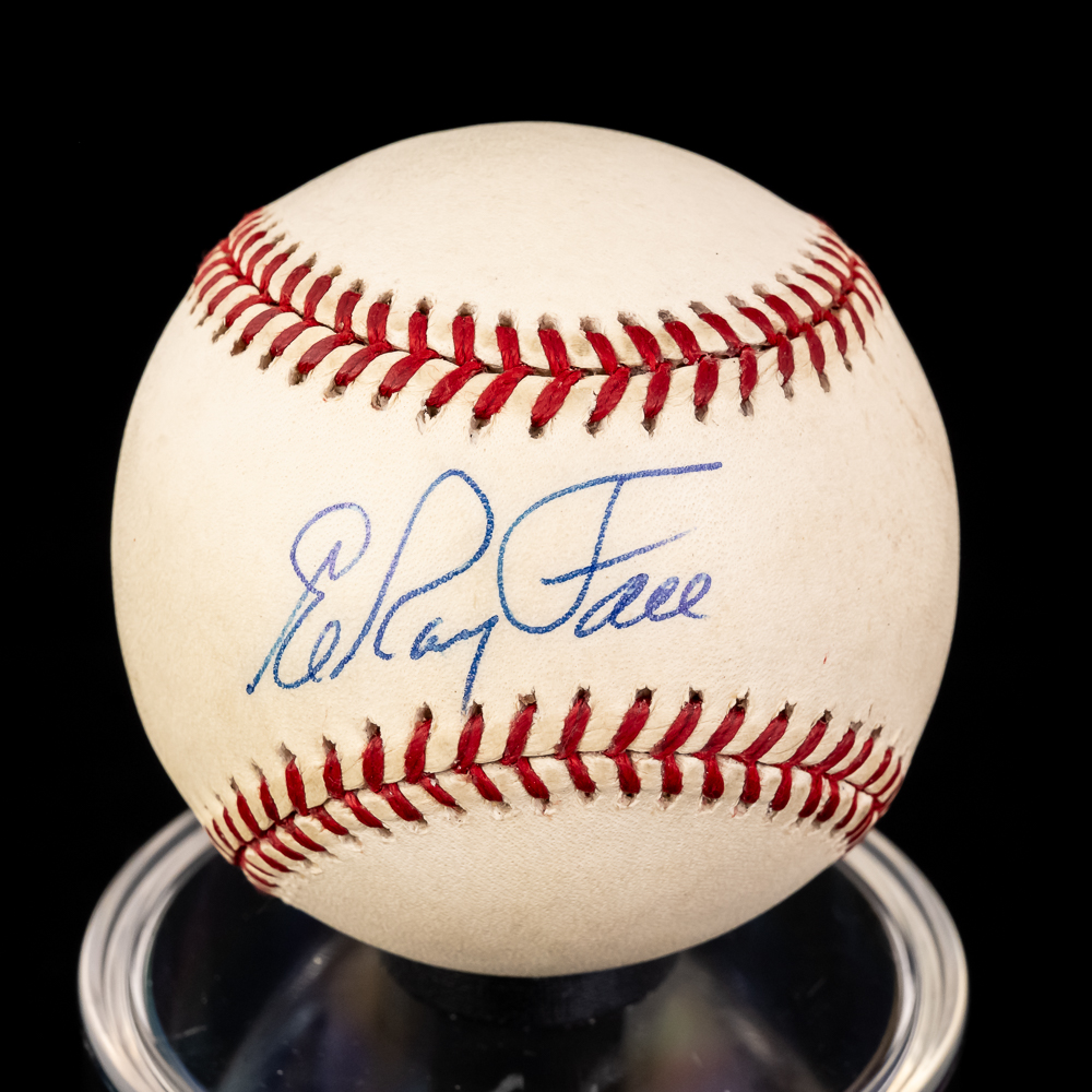 Doc Ellis & Elroy Face Autographed Baseballs