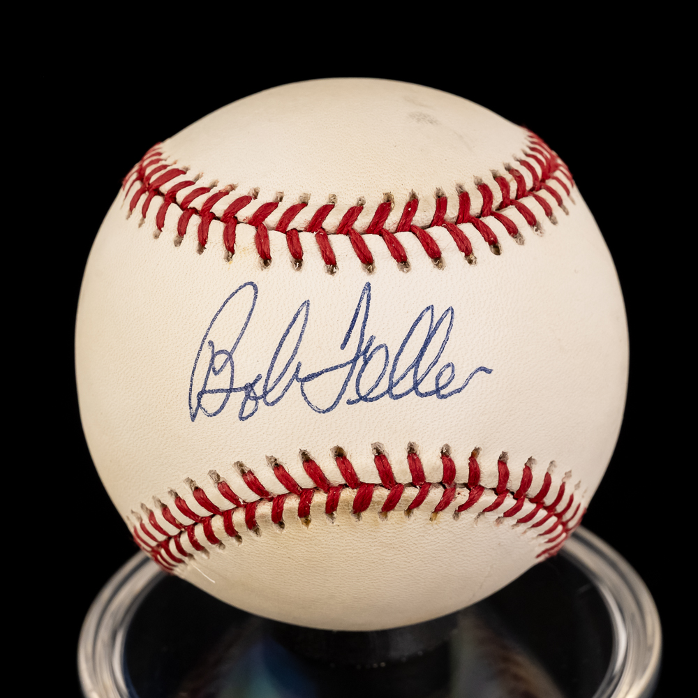 Bob Feller & Mel Harder Autographed AL Baseballs