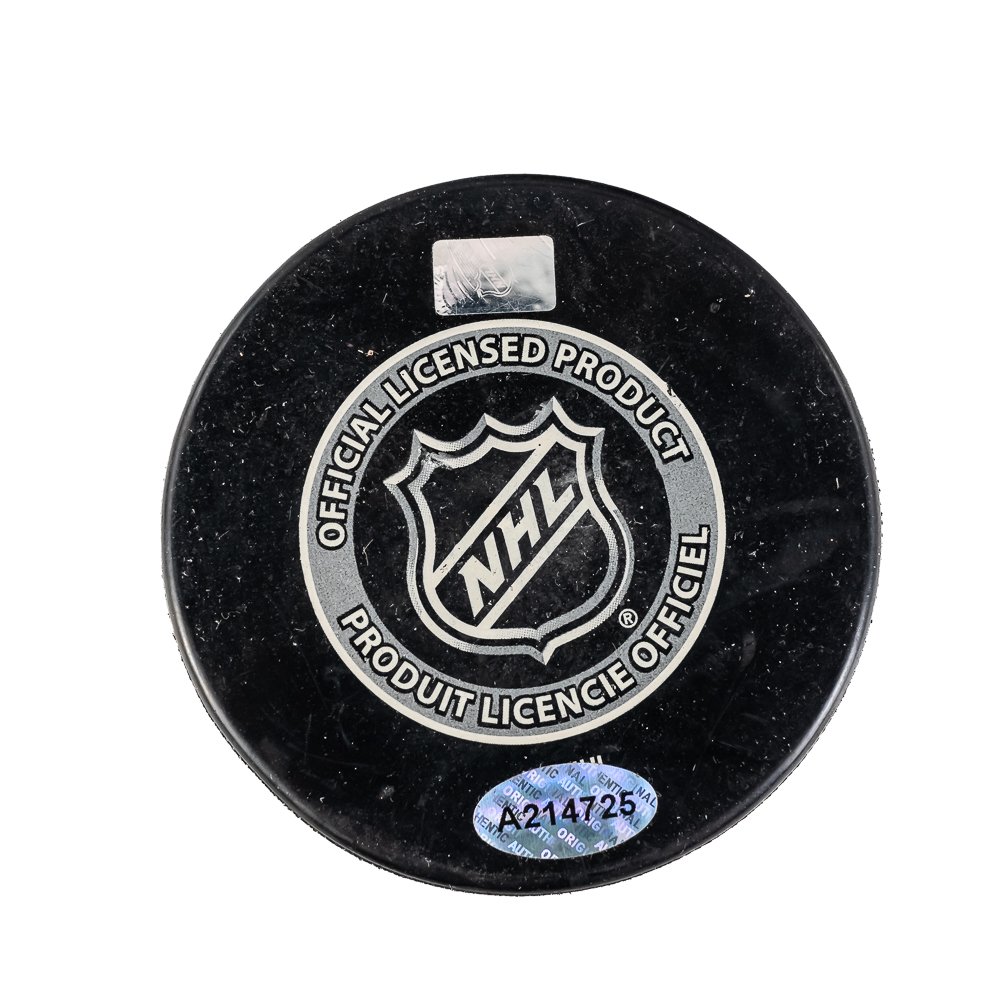 Patrick Sharp Signed '10 Stanley Cup Champion Puck
