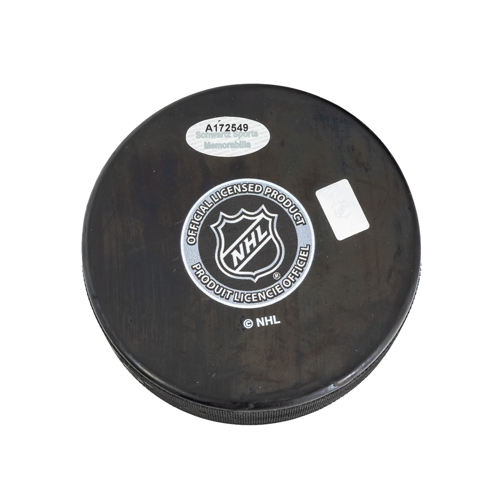 Denis Savard Autographed Blackhawks NHL Puck w COA