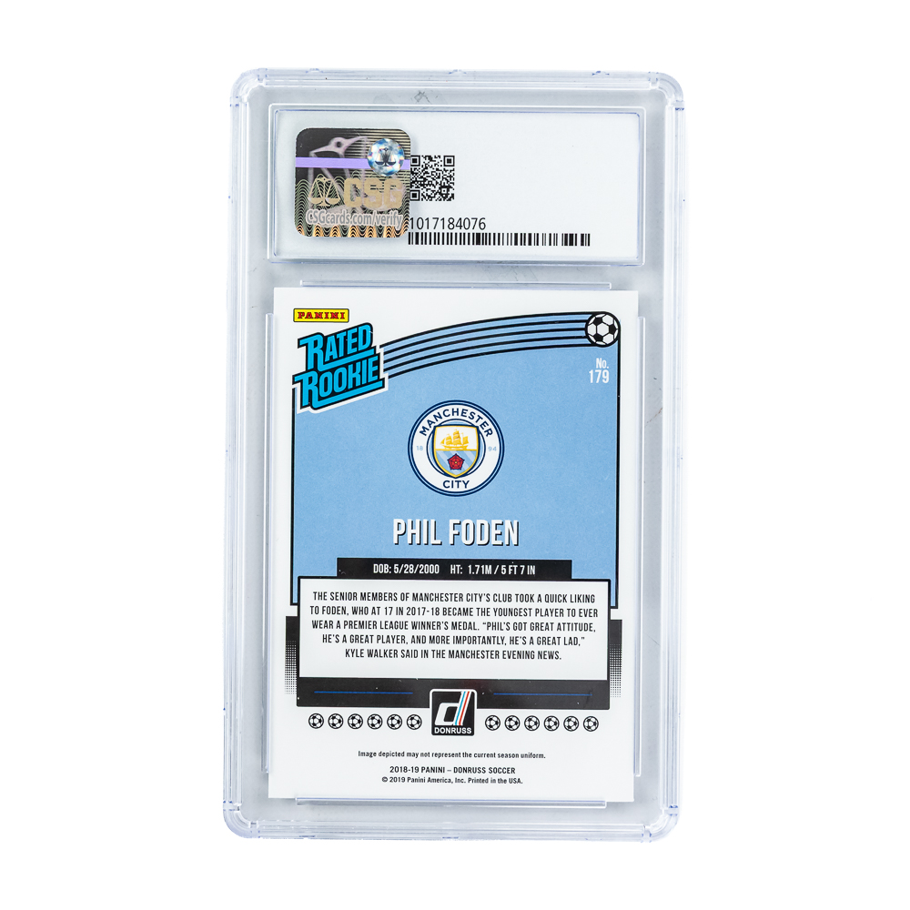 '18 Donruss Phil Foden RR CSG 9 & Messi Ronoldo+