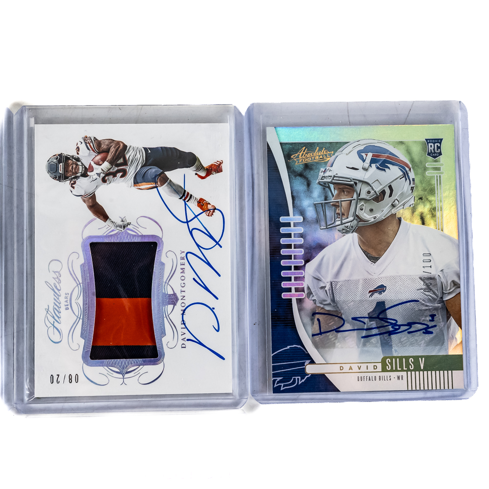 (9) NFL RC # AUTO Patch Football Cards Forte RPA+