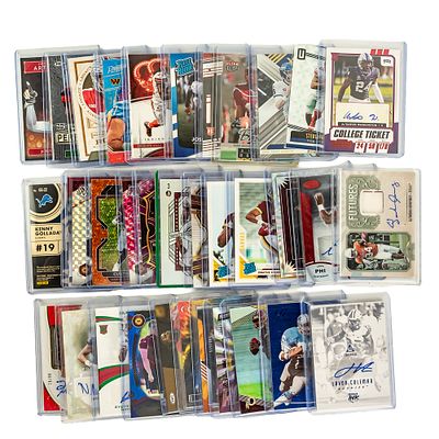 NFL Refractor RR & Auto Football Card Assortment. NFL football card assortment featuring (24) 
