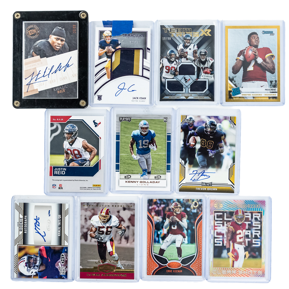 NFL RC Auto Patch or #ed Football Card Assortment
