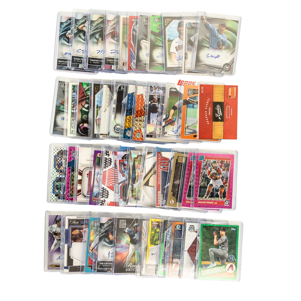 MLB RC Refractor #ed Auto Baseball Card Assortment