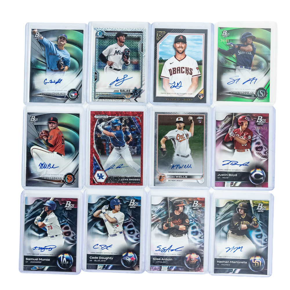 MLB RC Refractor #ed Auto Baseball Card Assortment