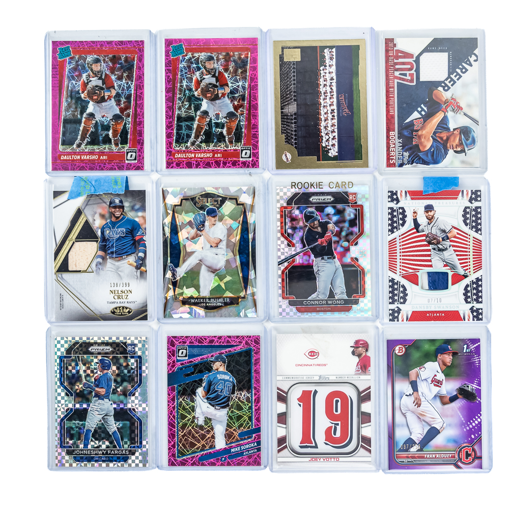 MLB RC Refractor #ed Auto Baseball Card Assortment