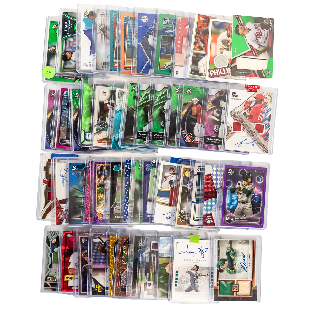 MLB RC Refractor #ed Auto Baseball Card Assortment