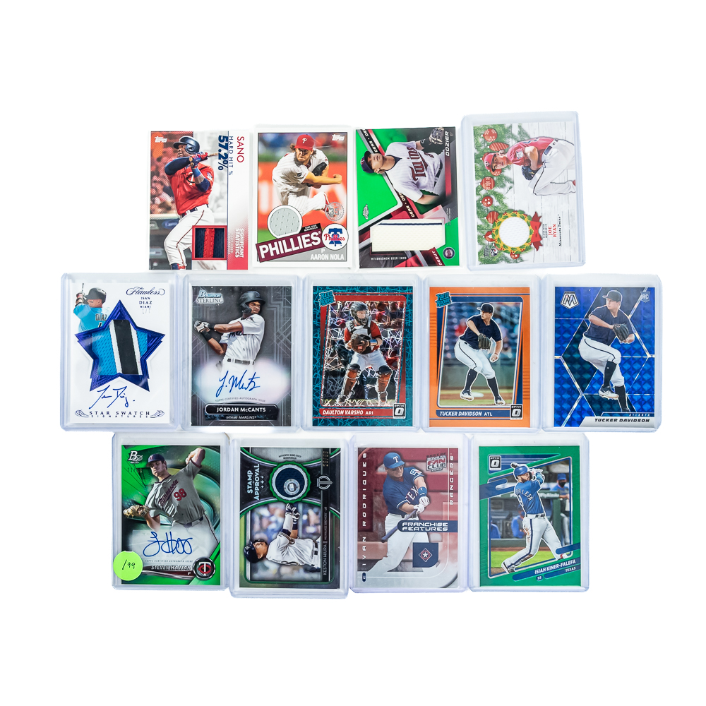 MLB RC Refractor #ed Auto Baseball Card Assortment