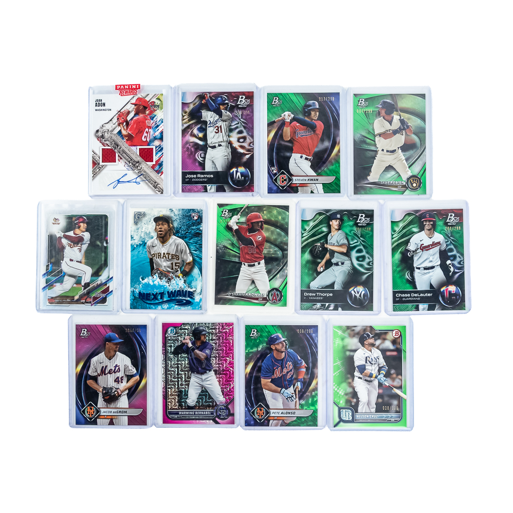 MLB RC Refractor #ed Auto Baseball Card Assortment