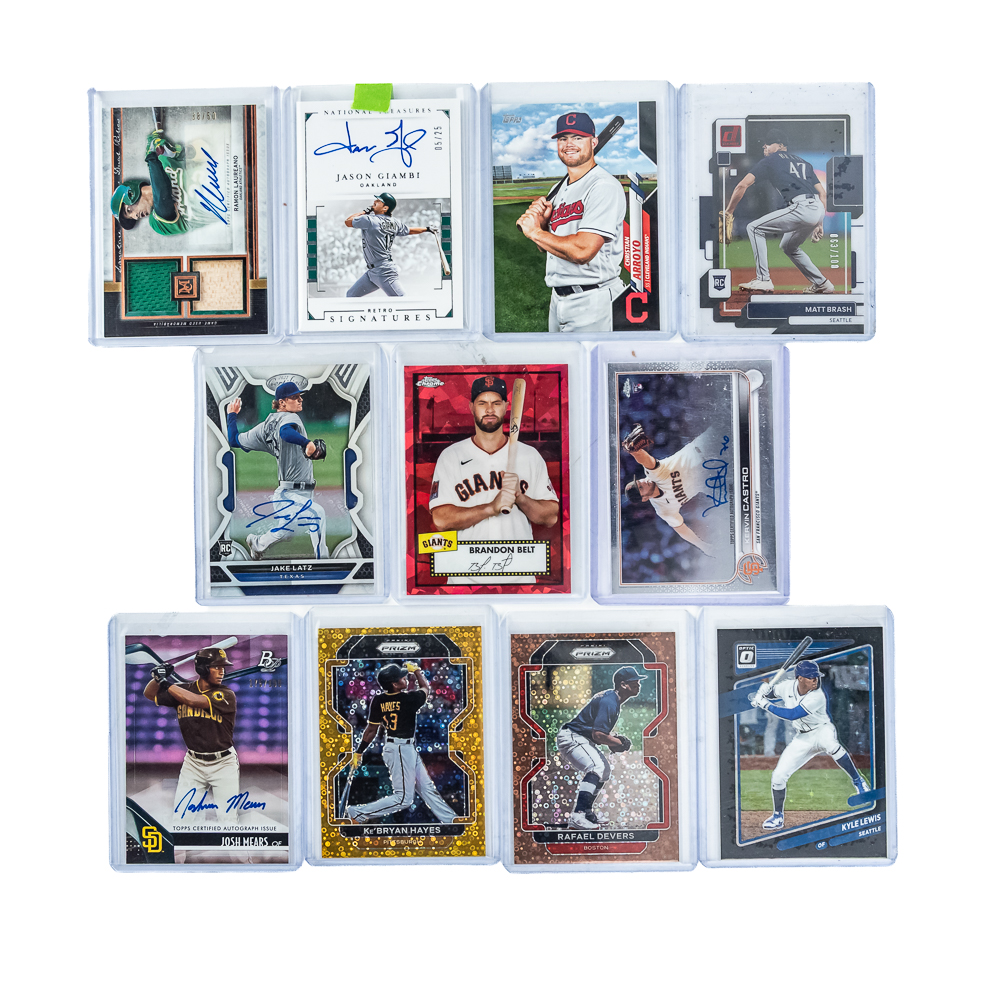 MLB RC Refractor #ed Auto Baseball Card Assortment