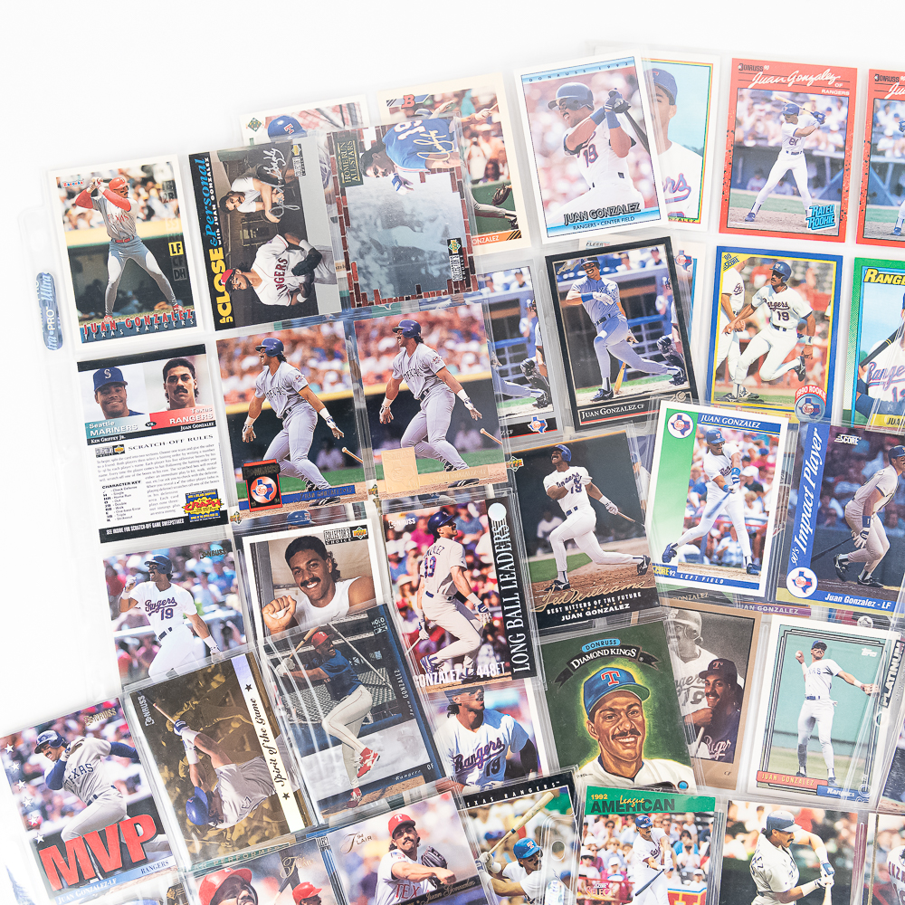 (300) Juan Gonzalez MLB Card Collection 90-00s