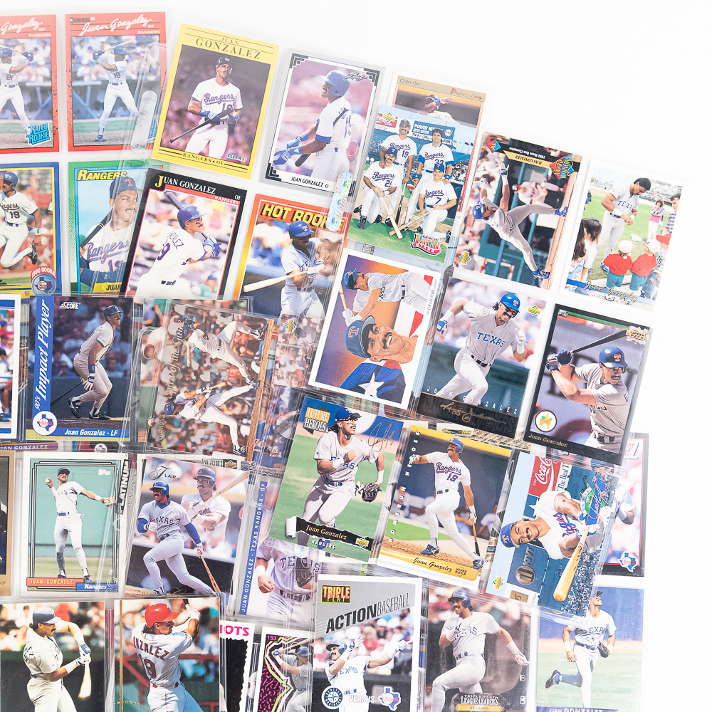 (300) Juan Gonzalez MLB Card Collection 90-00s