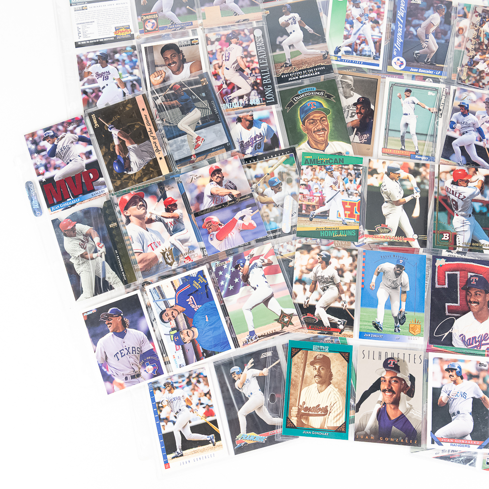 (300) Juan Gonzalez MLB Card Collection 90-00s