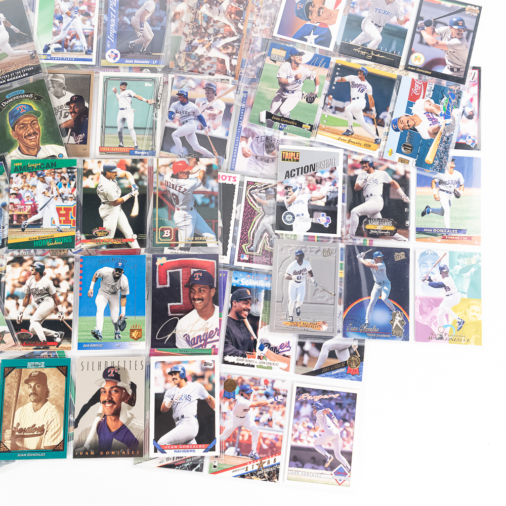 (300) Juan Gonzalez MLB Card Collection 90-00s