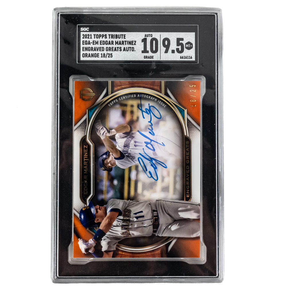 21 Topps Tribute Edgar Martinez 18/25 SGC & More
