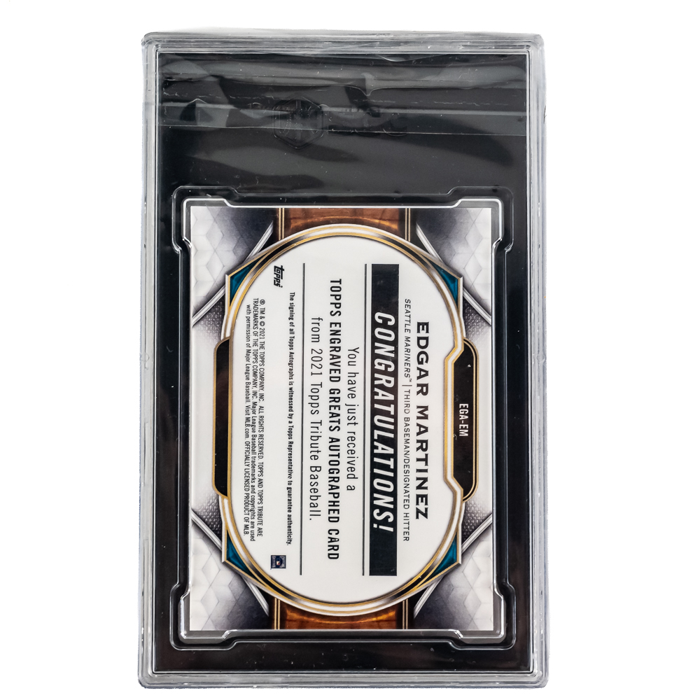 21 Topps Tribute Edgar Martinez 18/25 SGC & More