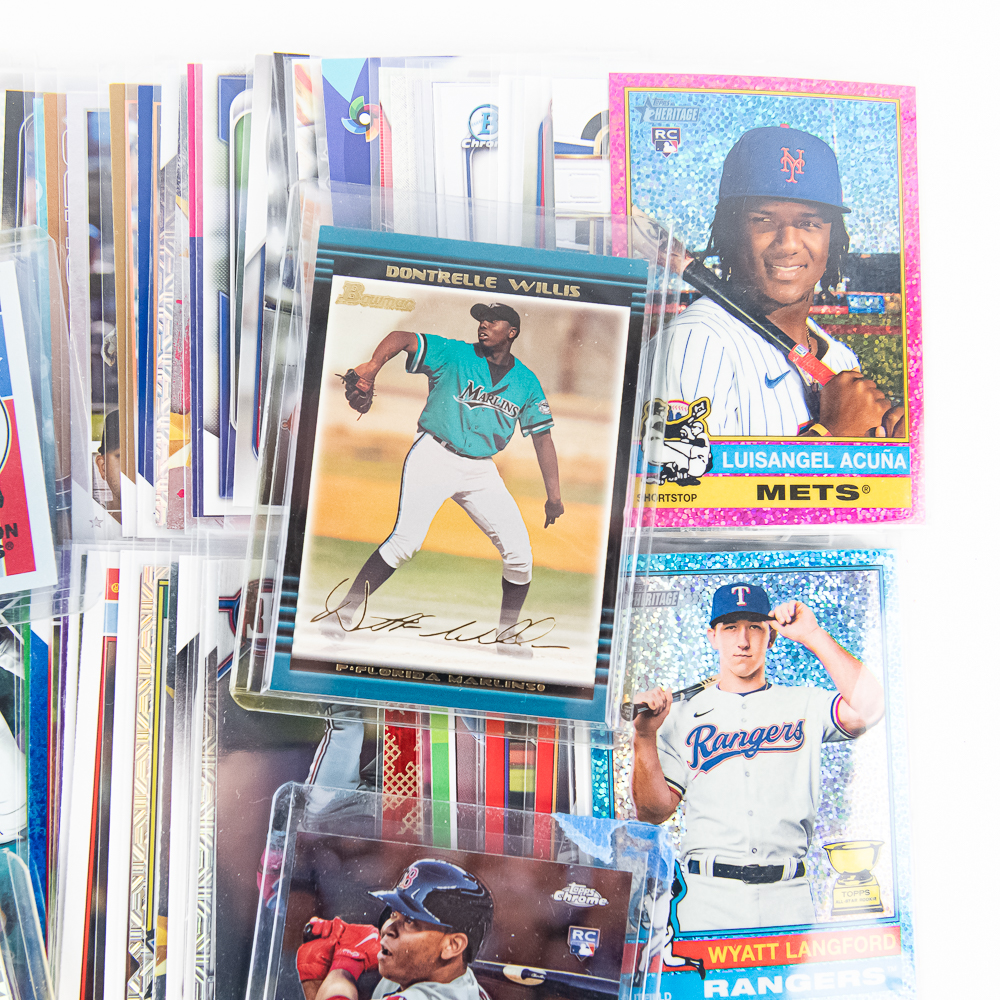 (185) Assorted MLB Baseball Cards RCs & More +