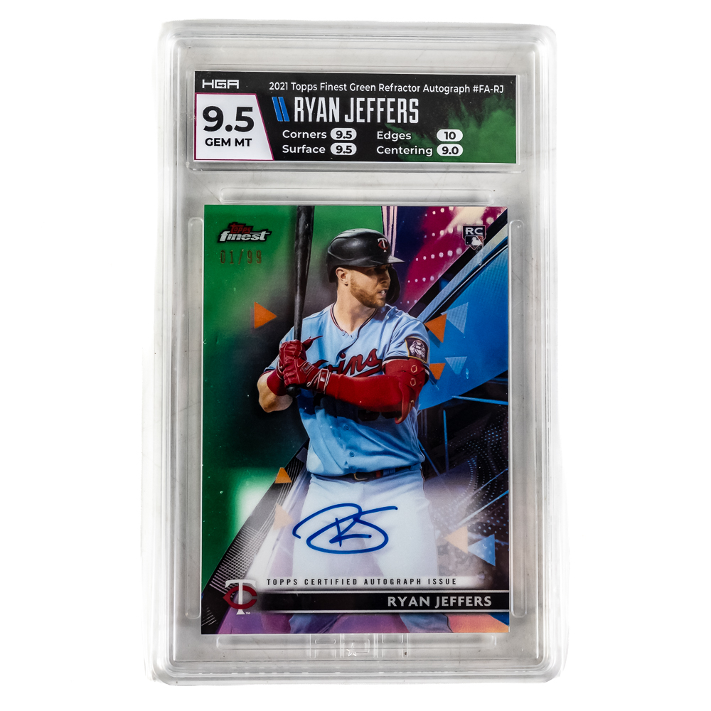 (5) MLB Autographed Rookie Cards HGA SGC Jeffers +