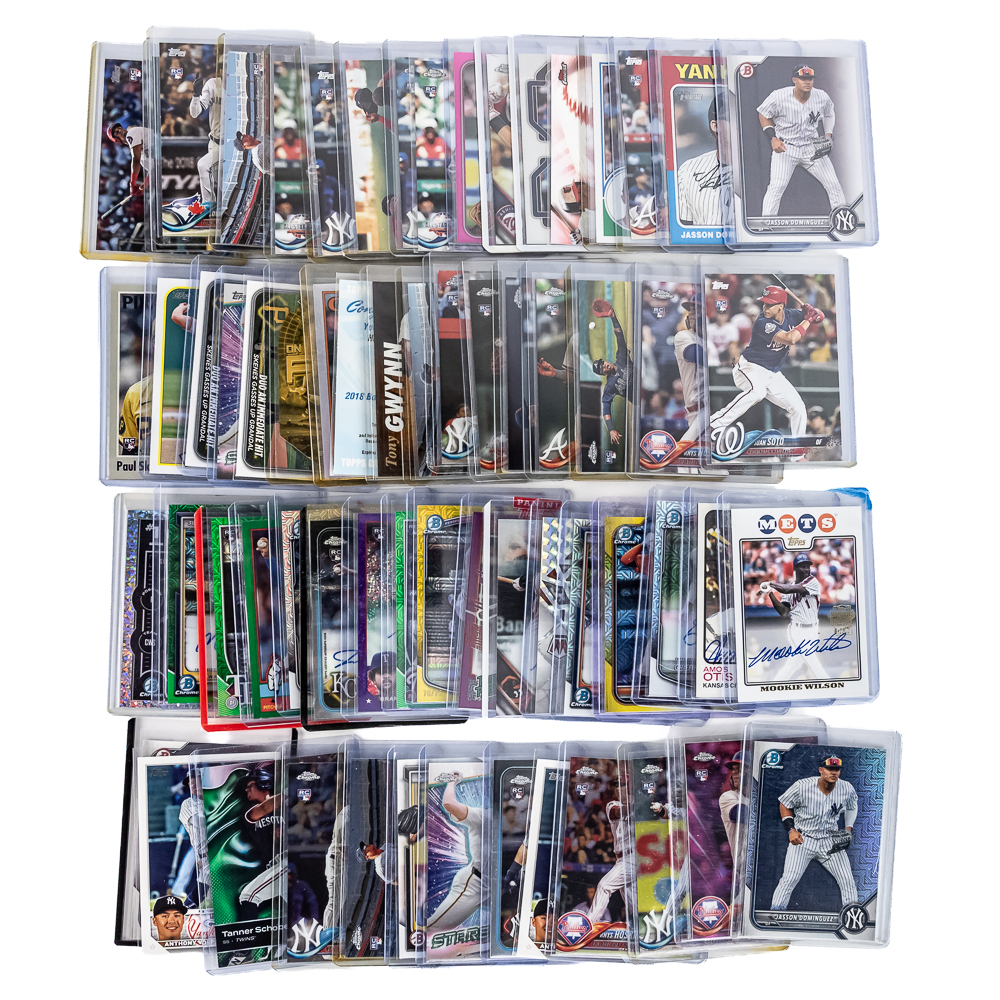 (67) MLB Sports Card Assortment Auto Numbered Star