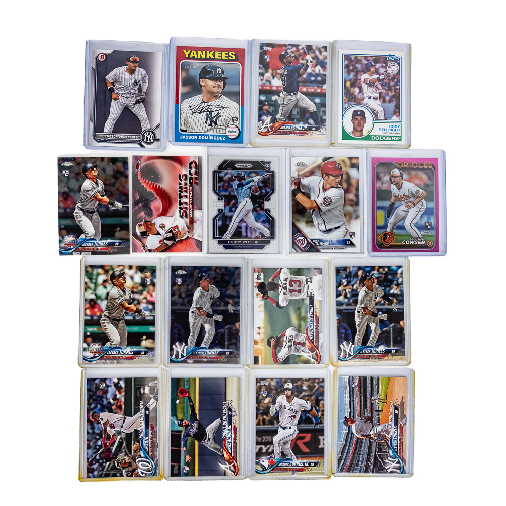 (67) MLB Sports Card Assortment Auto Numbered Star