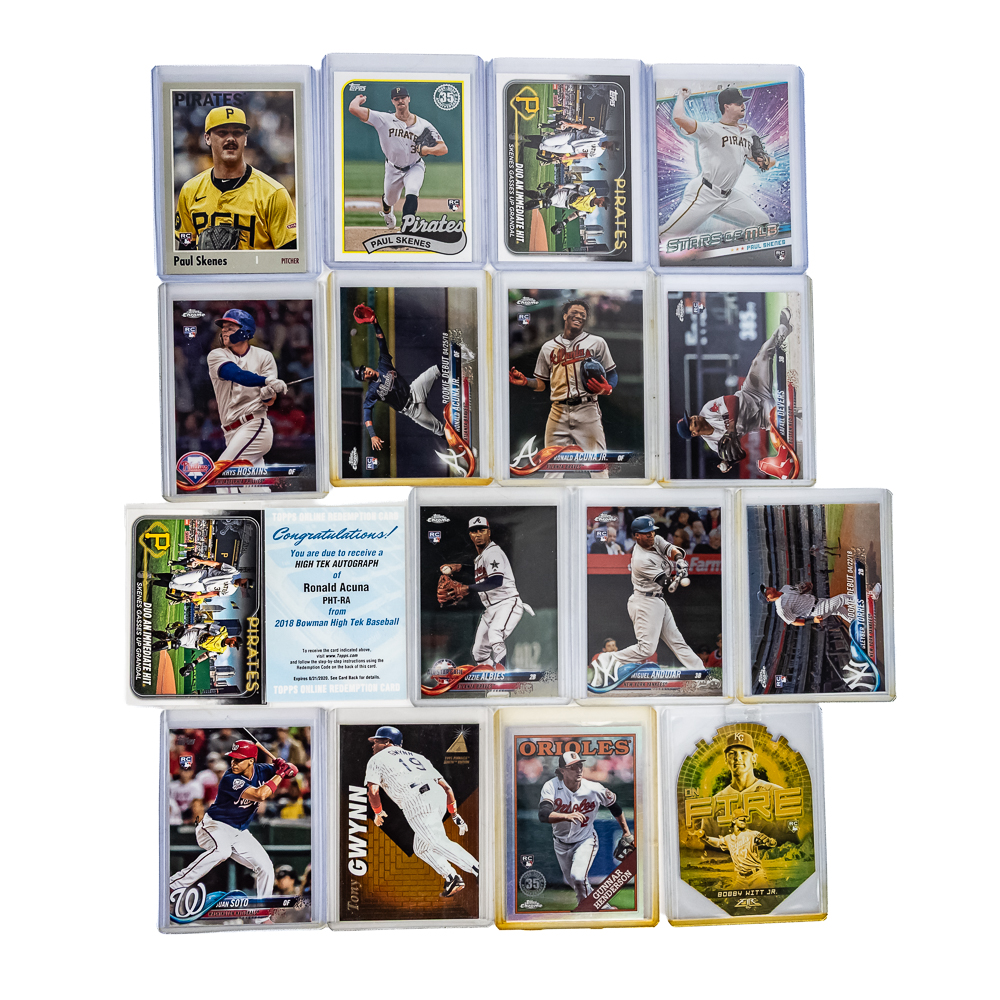 (67) MLB Sports Card Assortment Auto Numbered Star
