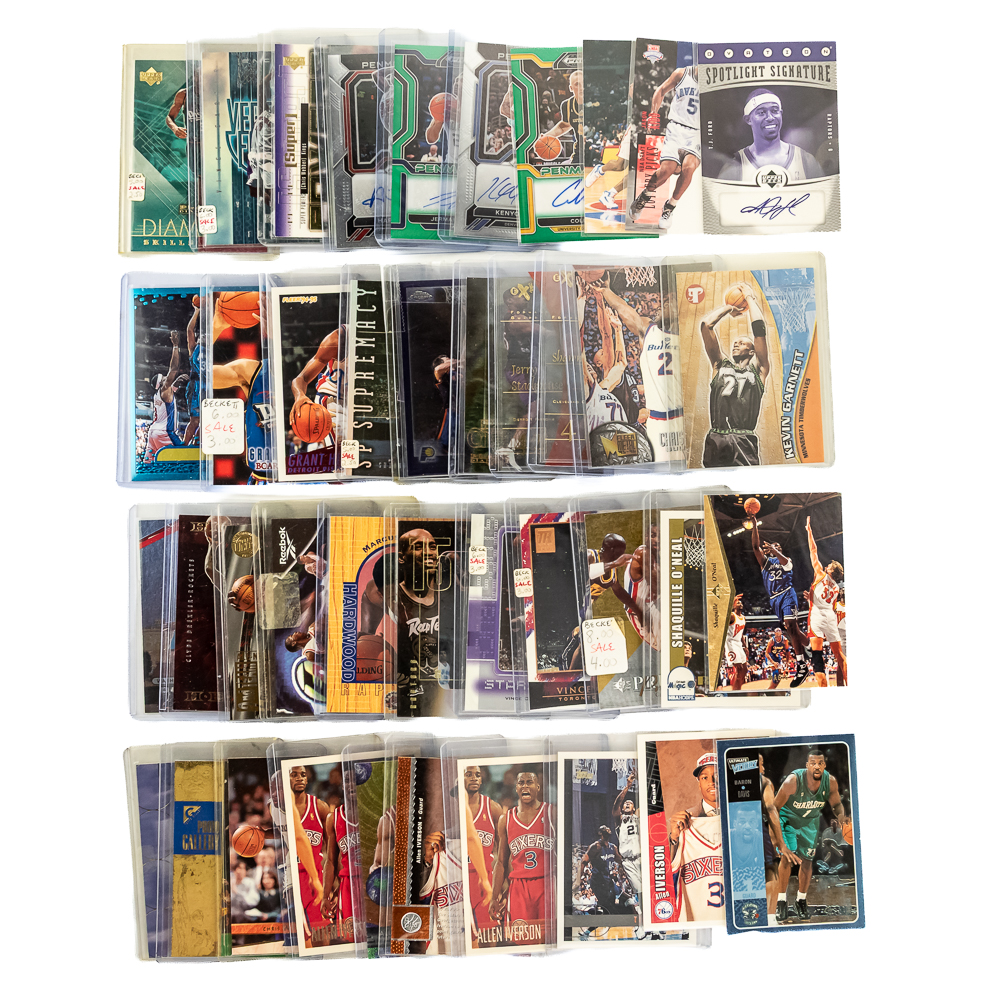Vintage NBA Card Assortment Autos Metal Refractor+