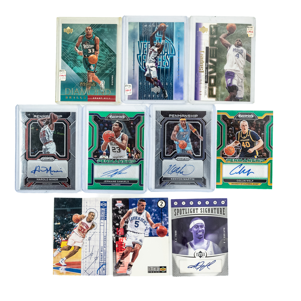 Vintage NBA Card Assortment Autos Metal Refractor+