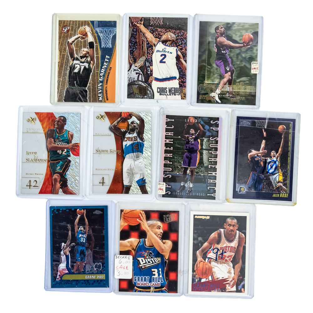 Vintage NBA Card Assortment Autos Metal Refractor+