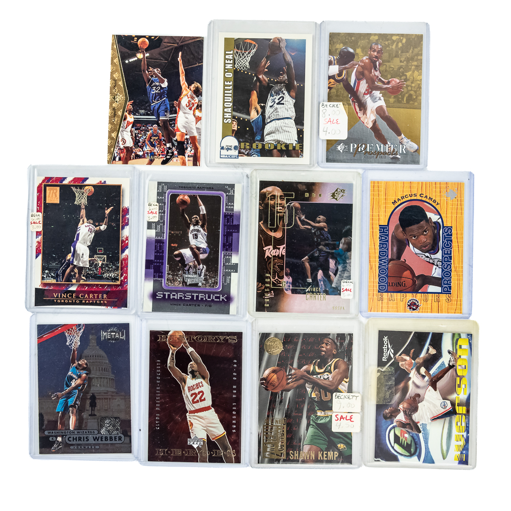 Vintage NBA Card Assortment Autos Metal Refractor+
