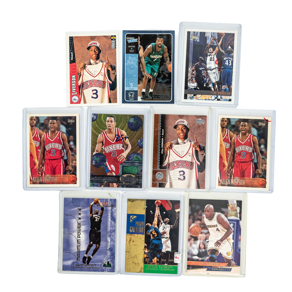 Vintage NBA Card Assortment Autos Metal Refractor+