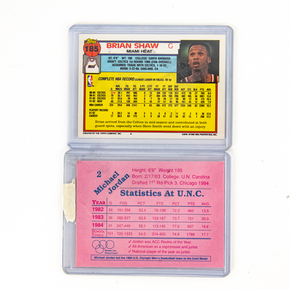 1984 USA Olympic Michael Jordan & (9) MJ NBA Cards