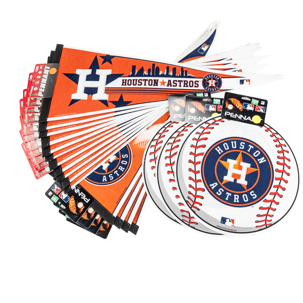 (95) NWT MLB Licensed Baseball Pennants Balls